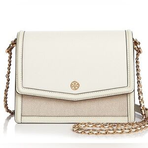 Tory Burch Robinson Canvas Floral Interior Convertible Shoulder Bag.  NWT.